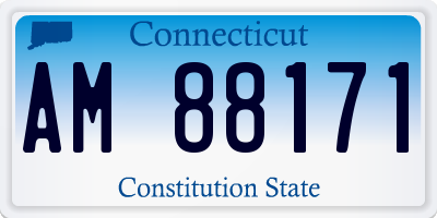 CT license plate AM88171