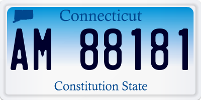 CT license plate AM88181