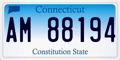 CT license plate AM88194