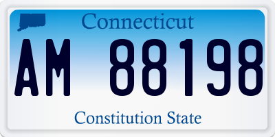 CT license plate AM88198