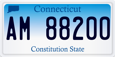 CT license plate AM88200