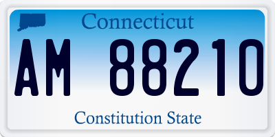 CT license plate AM88210