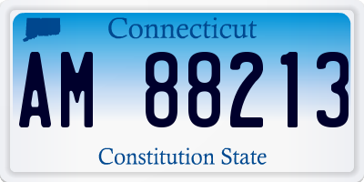 CT license plate AM88213