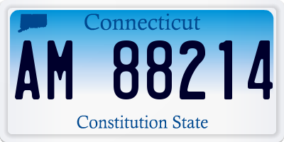 CT license plate AM88214
