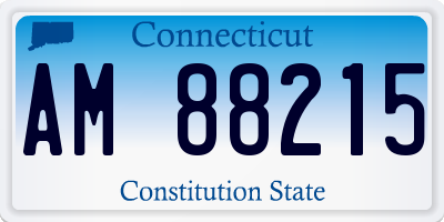 CT license plate AM88215