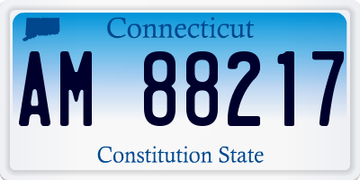 CT license plate AM88217