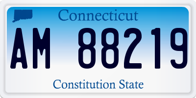 CT license plate AM88219