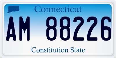 CT license plate AM88226