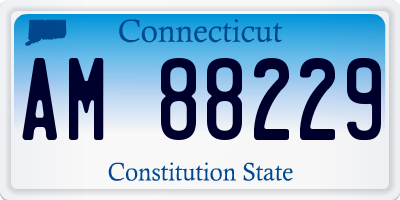 CT license plate AM88229