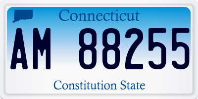 CT license plate AM88255