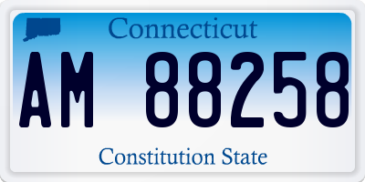 CT license plate AM88258