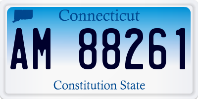 CT license plate AM88261