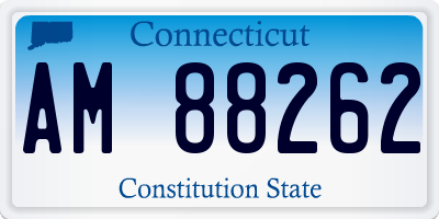 CT license plate AM88262
