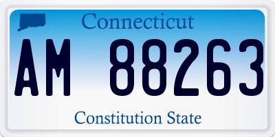 CT license plate AM88263