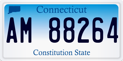 CT license plate AM88264