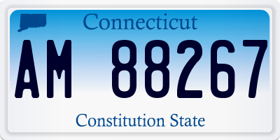 CT license plate AM88267