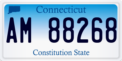 CT license plate AM88268