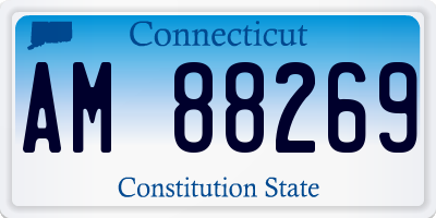 CT license plate AM88269