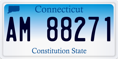 CT license plate AM88271