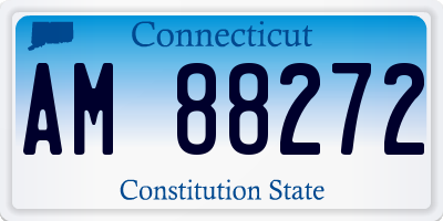 CT license plate AM88272