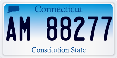 CT license plate AM88277