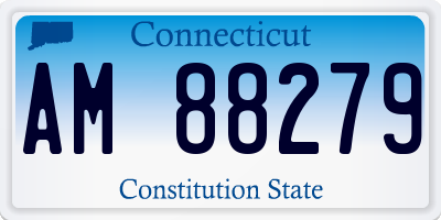CT license plate AM88279