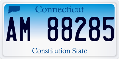 CT license plate AM88285