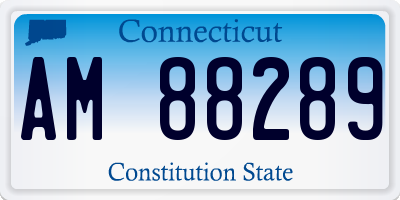 CT license plate AM88289