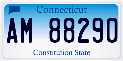 CT license plate AM88290