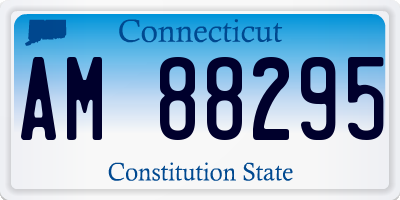 CT license plate AM88295