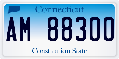 CT license plate AM88300
