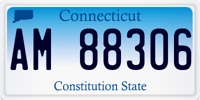 CT license plate AM88306