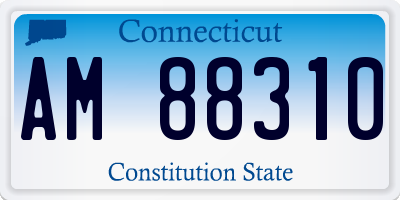 CT license plate AM88310