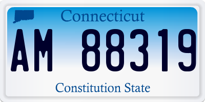 CT license plate AM88319