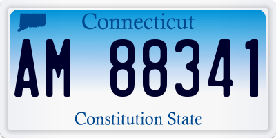 CT license plate AM88341