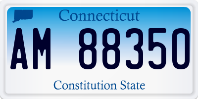 CT license plate AM88350