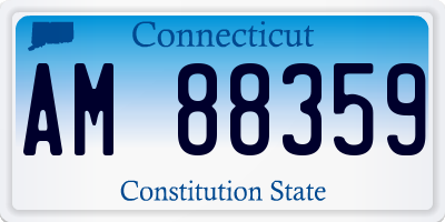 CT license plate AM88359