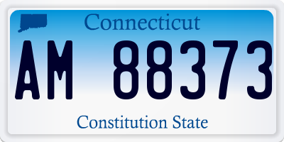 CT license plate AM88373