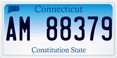 CT license plate AM88379
