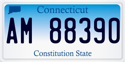 CT license plate AM88390