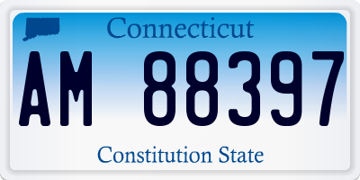 CT license plate AM88397