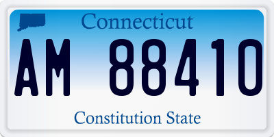 CT license plate AM88410