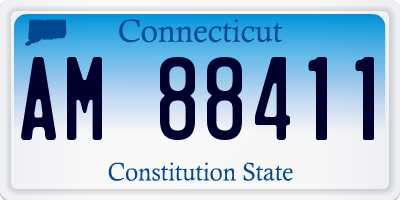 CT license plate AM88411