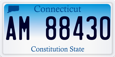 CT license plate AM88430