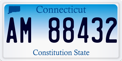 CT license plate AM88432