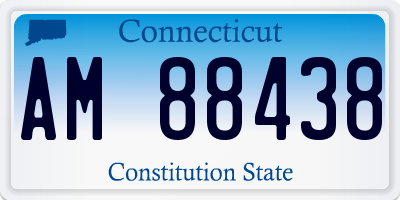 CT license plate AM88438