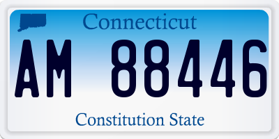 CT license plate AM88446