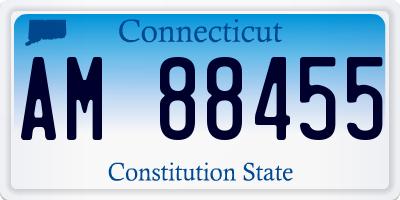 CT license plate AM88455