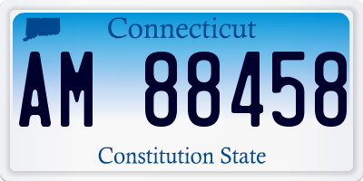 CT license plate AM88458