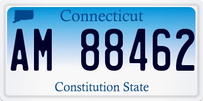 CT license plate AM88462